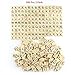 Amaonm 200 Pcs DIY Wood Letters, Letters Tiles, Scrabble Letters, Wooden Letters, Replacement Tiles, Square letter, Tile Games Great for Crafts, Spelling, Pendants, Scrapbooking, Jewelry Making