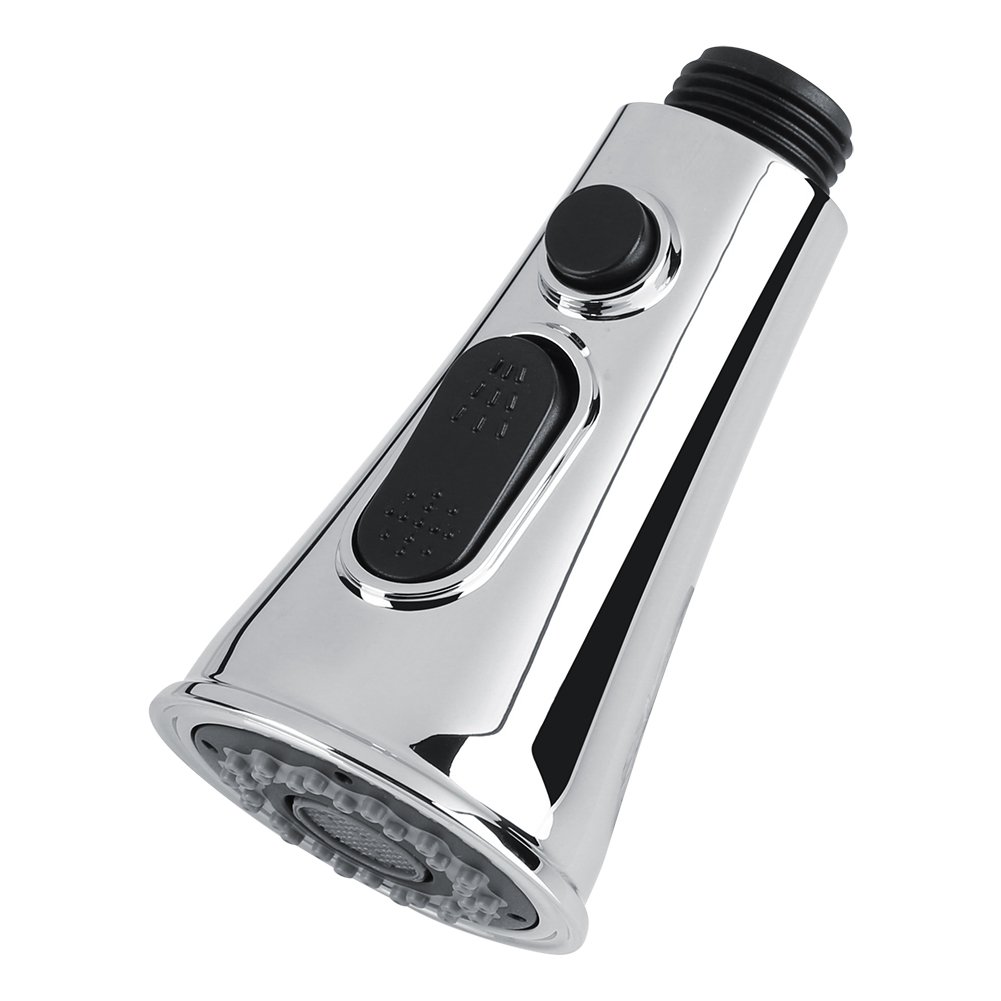 ‎Fdit Faucet Sprayer Head, 82.2 x 51.8 x 28mm Silver Plating ABS Pull Out Faucet Sprayer Kitchen Bathroom Tap Shower Spray Head Replacement Part for G1/2" Male Thread Connector