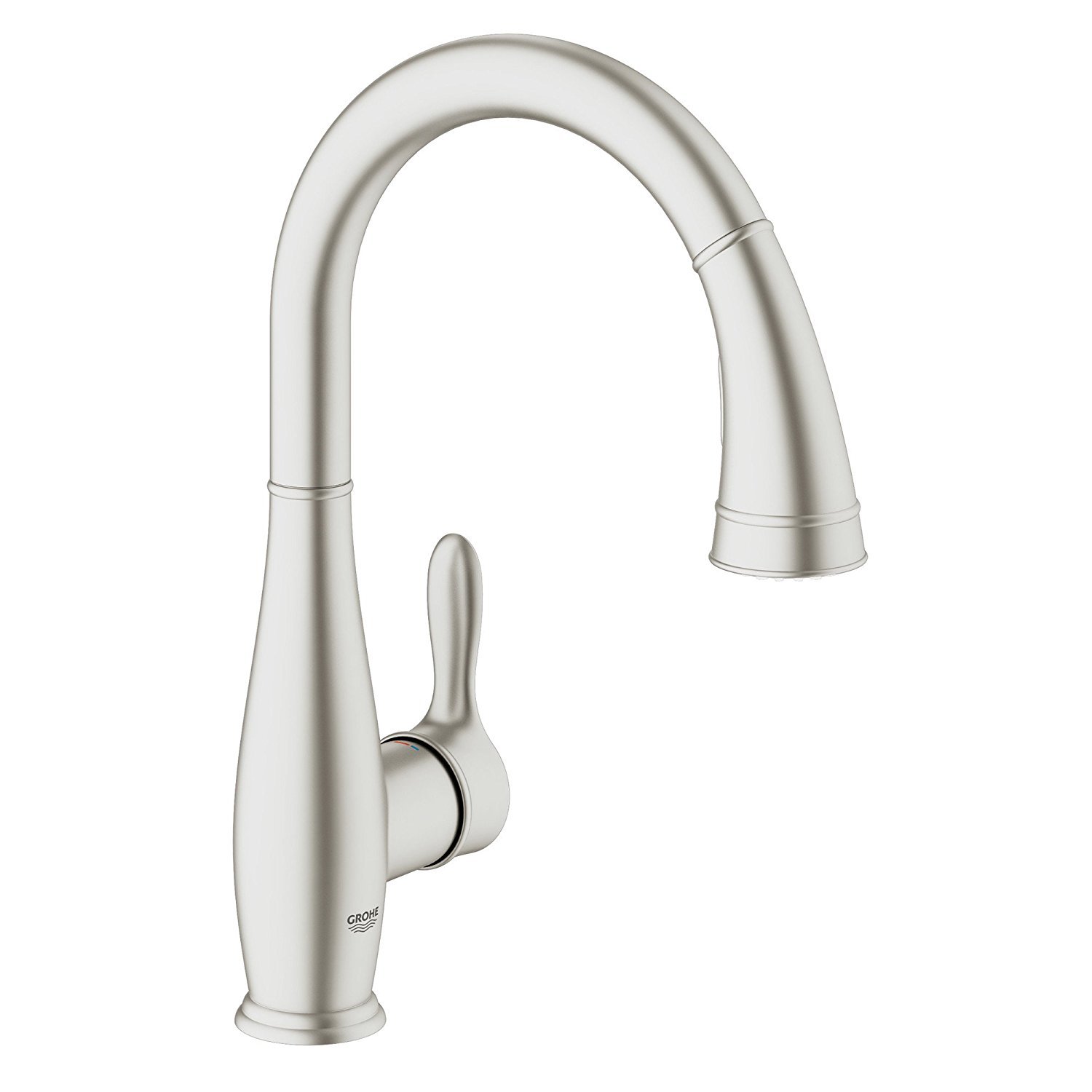 Grohe Super Steel Parkfield Single Handle Pull Down Kitchen