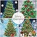 Outus 4 Pcs Christmas 5D DIY Diamond Painting Greeting Cards Xmas Tree Card with Christmas Stickers for Xmas Decor Gifts