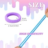 Hanyousheng 200 Pcs Baby Hair Bands Multicolor Seamless Elastic Bobbles view 2
