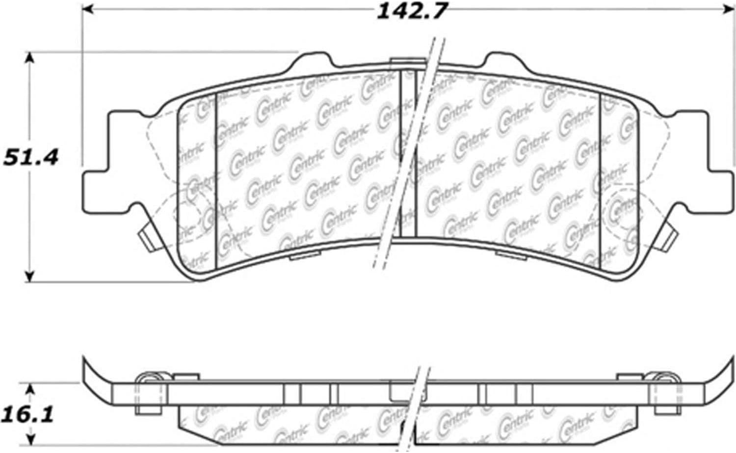 StopTech 105.07921 Brake Pad, Ceramic