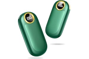 BOIROS Hand Warmers Rechargeable-14000mAh,2 Pack 2-in1 LED Display Electric Hand Warmer,20Hrs Warmth Up to 131℉, USB-C Battery Heater for Raynauds, Golf, Camping, Hunting, Gifts for Men Women Kids