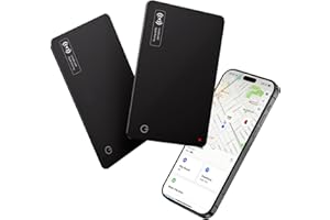 Lmrbelec Wallet Tracker Card Work with Apple Find My, Ultra-Slim Rechargeable Tracking Card Credit Card Tracker for Wallet, Luggage, Passport (Black, 2 Pack)