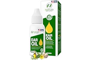 ERBAID Organic Ear Oil for Ear Infection - Natural Eardrops for Ear Pain, Swimmer's Ear & Wax Removal - Kids, Adults, Baby & Dog Earache Remedy - Ear Drops with Mullein, Garlic Made in USA (0.5 Oz)