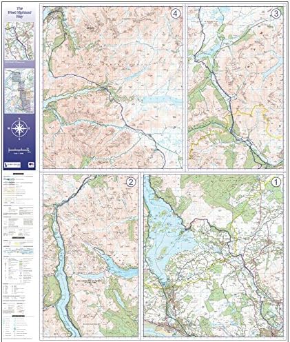West Highland Way Route Map - Folded - Standard Paper