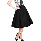 Miusol Women's High Waist Vintage A-line Cocktail Party Swing Skirt
