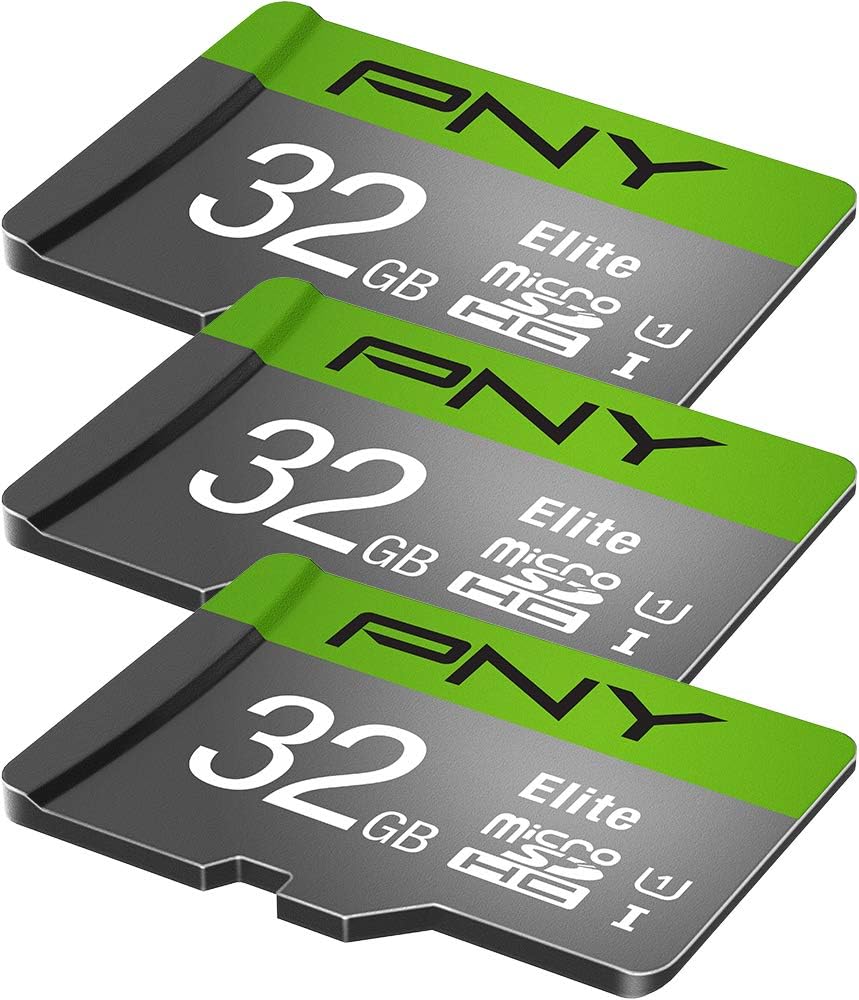 PNY 32GB Elite Class 10 U1 microSDHC Flash Memory Card 3-Pack, 32GB 3-Pack: Computers & Accessories