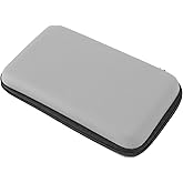 ciciglow Game Console Carrying Case, Portable Hard Shell Travel Protective Case for New 3DS XL, for New 2DS XL, for NEW 3DS XL, for 3DS XL, for 3DS LL with 8 Game Slot Inner Pocket (Silver)