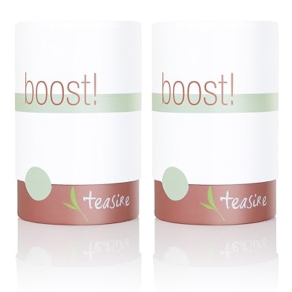 Teasire Boost! – Der leckere Tee ist der ideale Wachmacher für den Morgen, 100 % Bio Qualität (2 x 50 g) | Bio