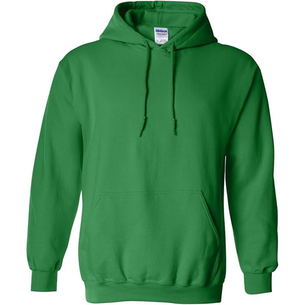 Gildan Men's Ultra Cotton T-Shirt 2-Pack With Pocket - Medium, Safety Green/Red