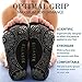 Ellaste Open Toe Yoga Socks - Non Slip Half Toe Sock with Anti Skid Grip for Yoga Pilates Barre: for Women Girl (Black, Small/Medium (Women 5.5-8.5 / Men 4.5-7.5))