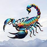 3D Scorpion Insect PVC Vinyl Car Decals Stickers Waterproof Self-Adhesive Decals for Cars, Laptops, Trucks, Motorcycles Wall Window Luggage Scratch Cover Door Decor Sticker