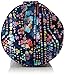 Hugger Mugger Batik Yoga Mat Bag - Blue - beautiful pattern, durable 100% cotton, full lining, adjustable strap, 2 extra zipper pockets