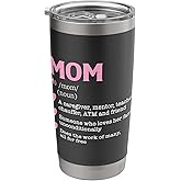Mom Noun - Mother's Day Mommy Mama Grandma Motherhood Stainless Steel Insulated Tumbler