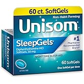Unisom SleepGels, Diphenhydramine HCl 50 mg, 60 Count