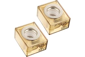 BOJACK Terminal Fuse 125A Marine Rated Battery Fuse (MRBF) 58V DC Max IP66 Waterproof for The Circuit Protection of Automobil