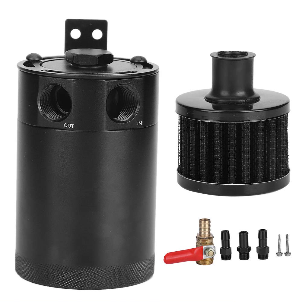 Buy SolUptanisu Baffled Oil Catch Can, Universal Oil Catch Can Kit 2