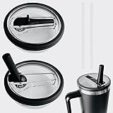 2Pack 40oz Tumbler Flip Straw Lid Compatible with