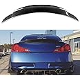 CLYFUYOU for Infiniti G37 Coupe 2 Door 2007-2013 Carbon Fiber Rear Trunk Spoiler Boot Wing