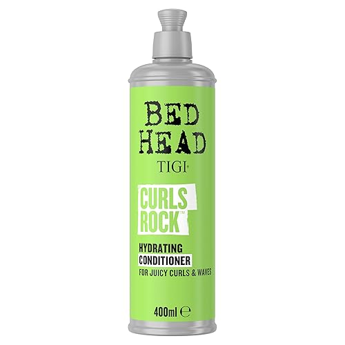 Bed Head by TIGI Curls Rock Hydrating Conditioner – Deep Moisturising Hair Care for Curly & Wavy Hair, Control Frizz with the Ultimate Curl Defining Moisturising Treatment for Thick, Glossy, Volume