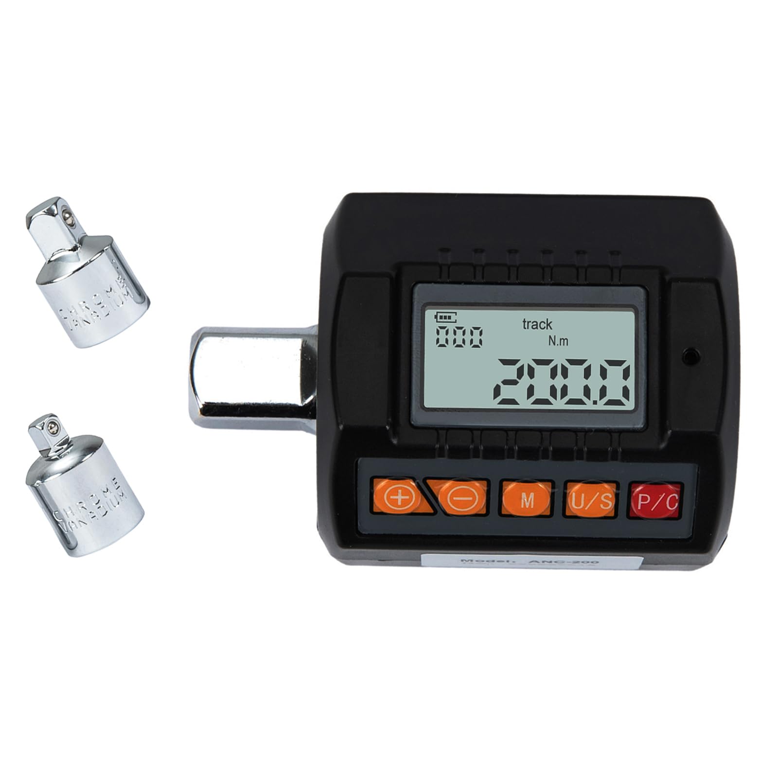 Beslands Digital Torque Adapter - 1/2” Drive (20-200nm) with Buzzer and Backlight Function