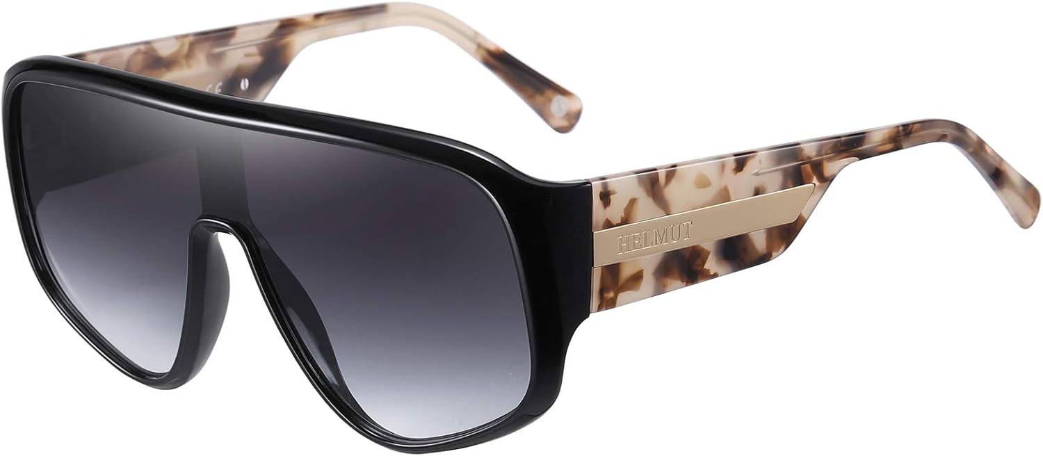 H HELMUT JUST Oversize flat top Sunglasses For Women and Men designer