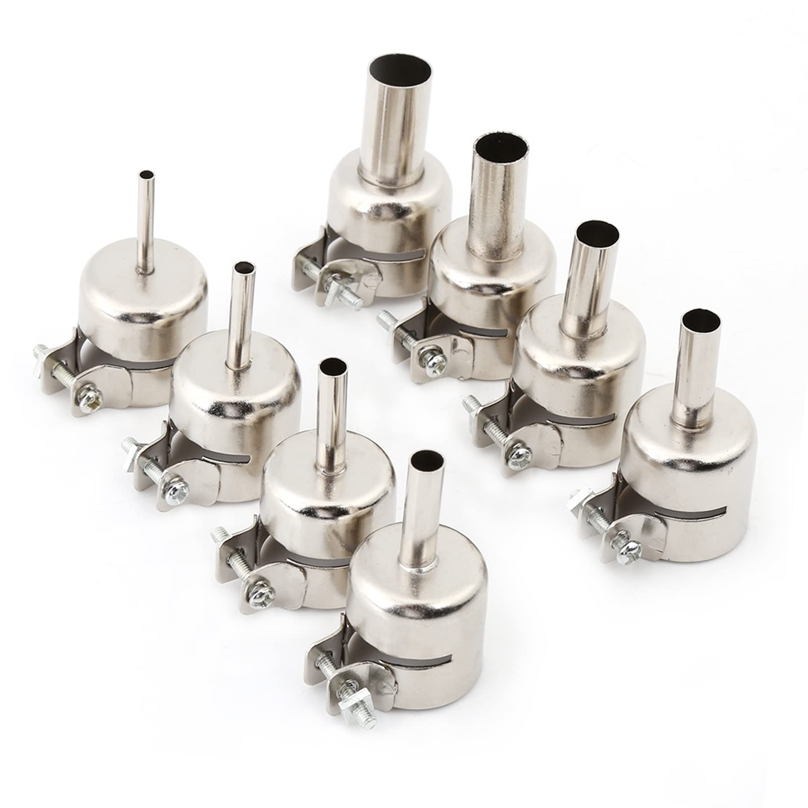 8pcs/Set Heat Gun Nozzles Kits Mouth Tips for Hot Air Soldering Station Repair Tools 3/4/5/6/7/8/10/12mm
