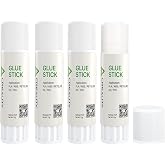 Creality 3D Printer Glue Sticks PVP Solid Glue Sticks for 3D Printing Hot Bed Build Plate, Enhanced Adhesion Reduces Warping for Filament, 3D Printer Adhesive for PLA/ABS/PETG/PC/PA/TPU, 4 Pack
