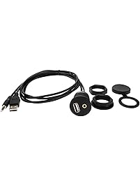 LDKCOK USB Mount Cable –USB Extension Flush, Dash, Panel Mount Cable, for Car, Boat, Motorcycle and More (3.3FT)
