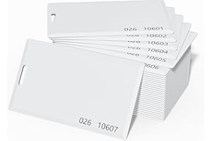 SANPOPO 50pcs-26 Bit Proximity Clamshell Weigand Prox Swipe Cards 1.8 mm Thickness Compatable with ISOProx 1386 1326 H10301 Format Readers and Systems. Works with The Many of Access Control Systems