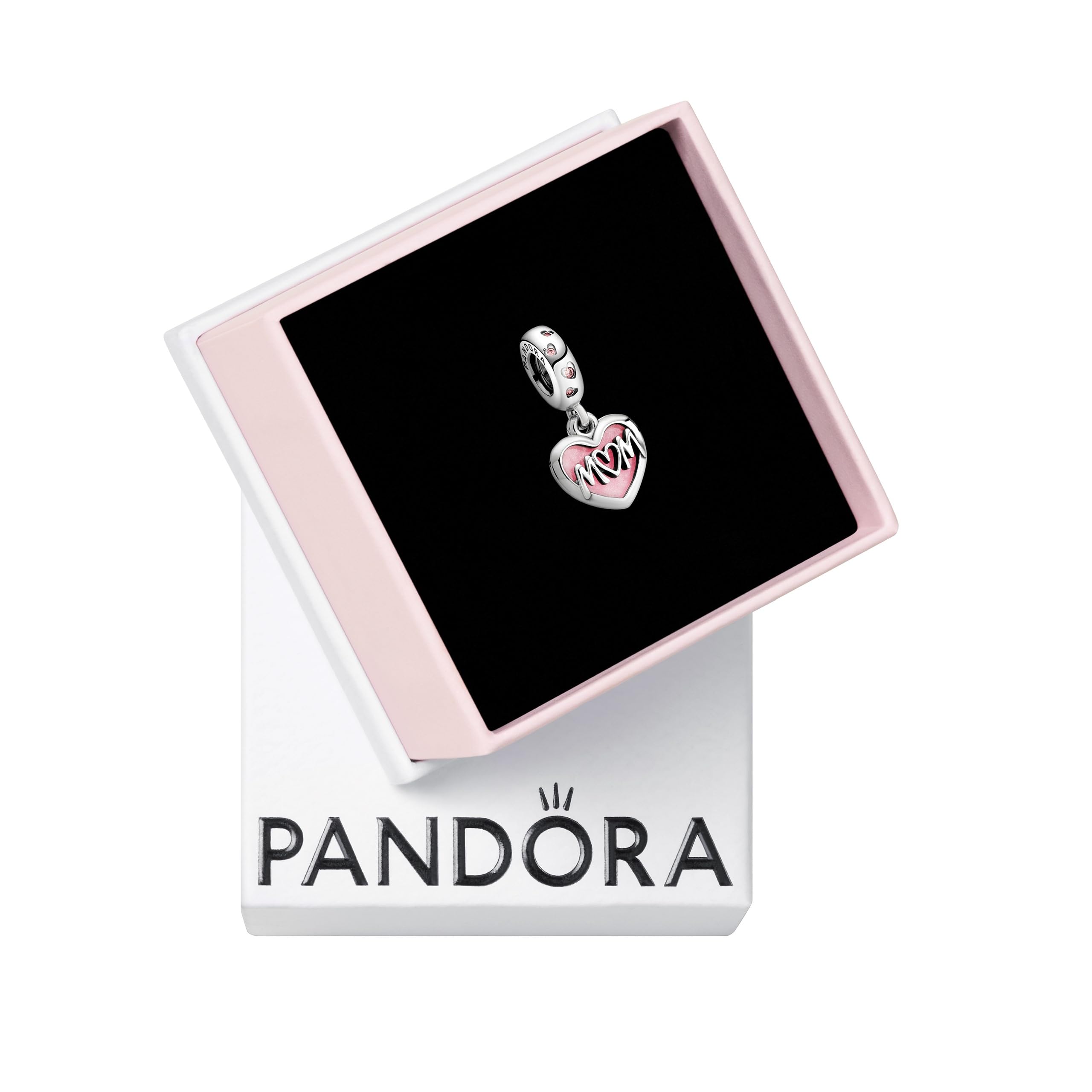 Pandora Mum Script Heart Dangle Charm 798887C01