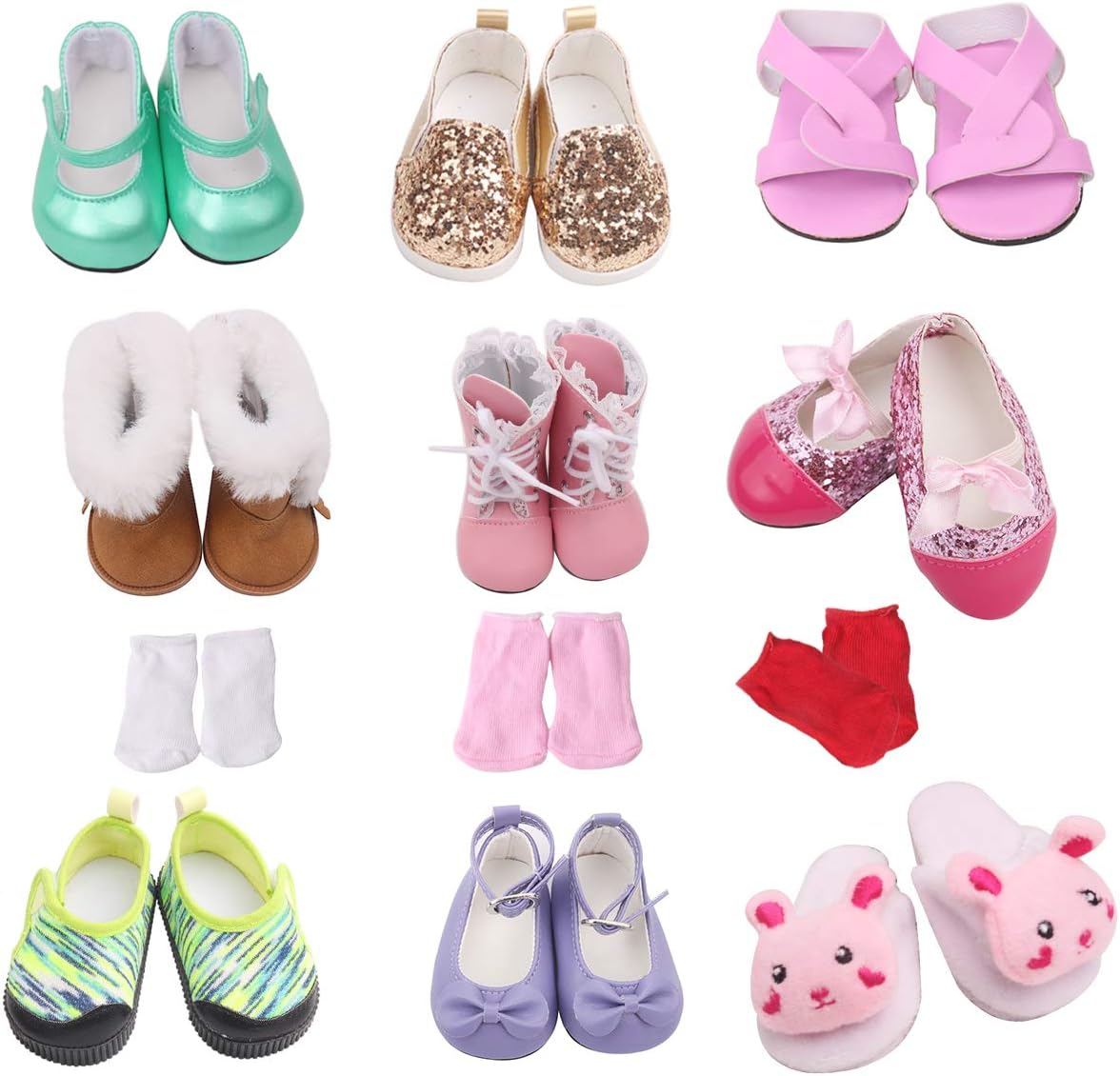 18 inch doll shoes and socks