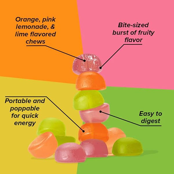 HONEY STINGER ORGANIC CITRUS SPLASH ENERGY CHEWS SGL, 1.8 OZ