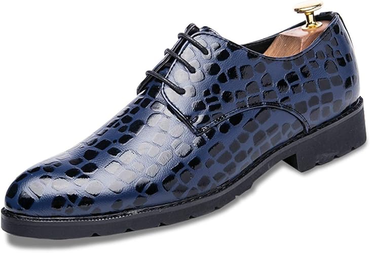Amazon Poly メンズシューズ レザーシューズ ドレスシューズ レースアップ ビジネスシューズ カジュアル靴 紳士靴 ハイヒール ストレートチップ G E ビジネスシューズ