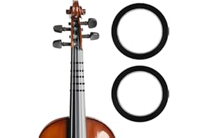 TOYMIS 2 Rolls Violin Fingering Tape for Fretboard, 216 ft/66m Orchestral Instrument Fingering Tape Fingerboard Tape Note Positions Violin Accessories for Beginners Cello Guitar (Black)