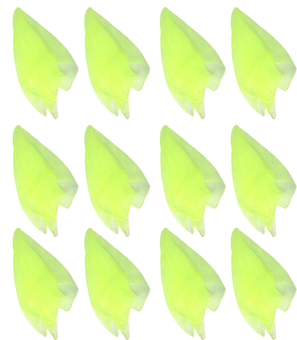 Hoerev Pack of 12 Aapprox. 40cm x 40cm Dancing Juggling Scarves