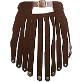 Medieval PU Leather Armor Skirt Vintage Roman Gladiator Kilt Knight Apron Renaissance Viking Halloween Cosplay Costume