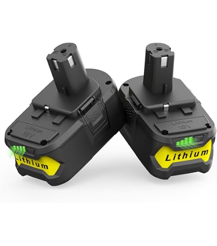 2 PCS 9.0Ah Lithium Battery for Ryobi P102 18V P200 P201 P203 P103 BPL