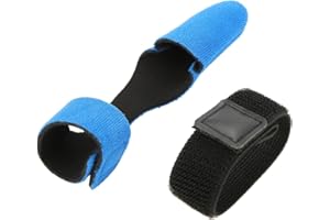 Fishing Rod Tip Cover, Expandable Neoprene Blue Red Black, Fishing Pole Sleeve Cover Glove Protector Fastening Strap Set Acce