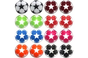 BQSPT 32mm Foosball Balls Foose Balls Table Soccer Game Replacement Foosball Balls Official Mini Table Footballs Ball (16 Pac