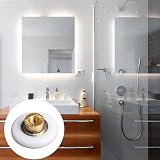 Monsully 4pcs Shower Door Rollers 23mm White Nylon Wheels with Screws view 4