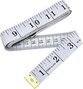 amazon com eboot 60 inch 150 cm soft tailor tape measure for cloth sewing waist bra head circumference tailor double sided cloth ruler white
