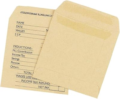 Q-Connect Wage Envelopes 108x102mm Self Seal 90gsm Manilla Pack 1000