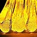 Solar String Lights,Sogrand Outdoor Garden Decorative Light Landscape Lighting 60 LED Waterdrop Warm White LED for Party Patio Yard Pathway