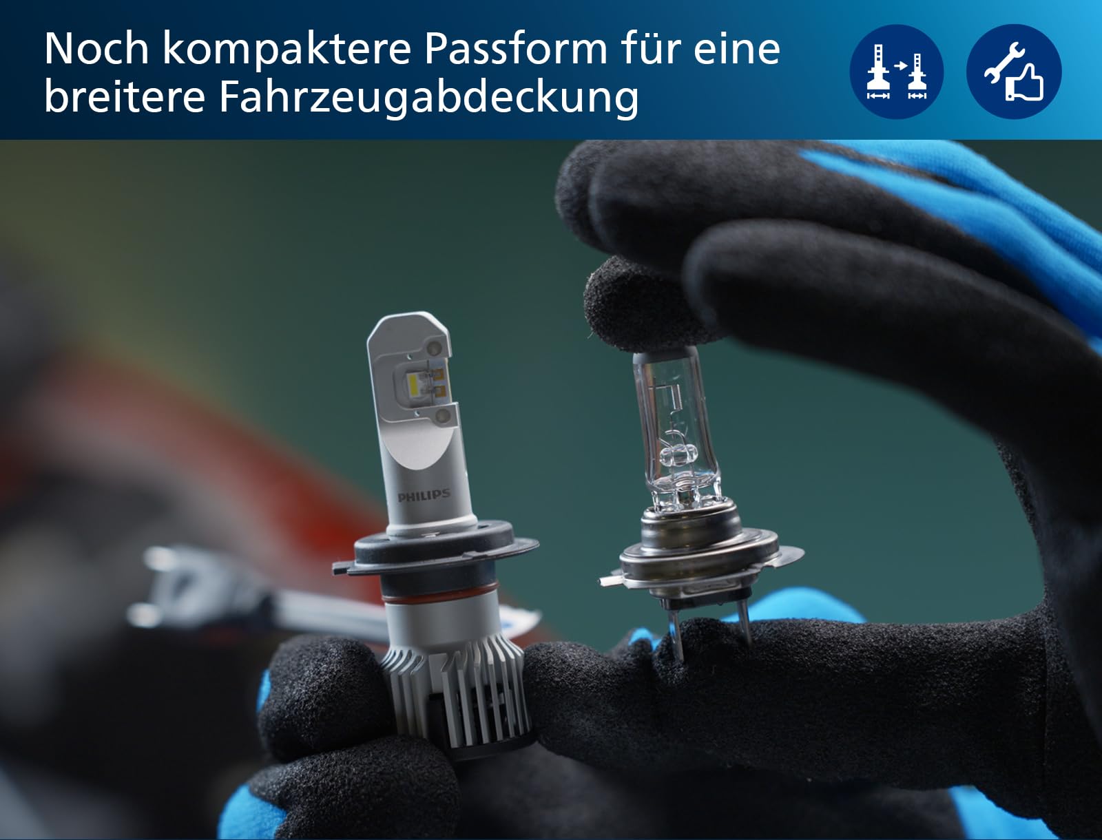 Philips Ultinon Pro6000 Boost H7-LED Scheinwerferlampe mit Straßenzulassung*, 300% helleres Licht**, silber 6