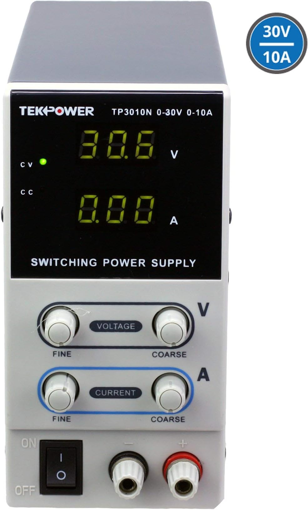 Tekpower TP3010N Regulated DC Variable Power Supply, 0-30V at 0-10A …