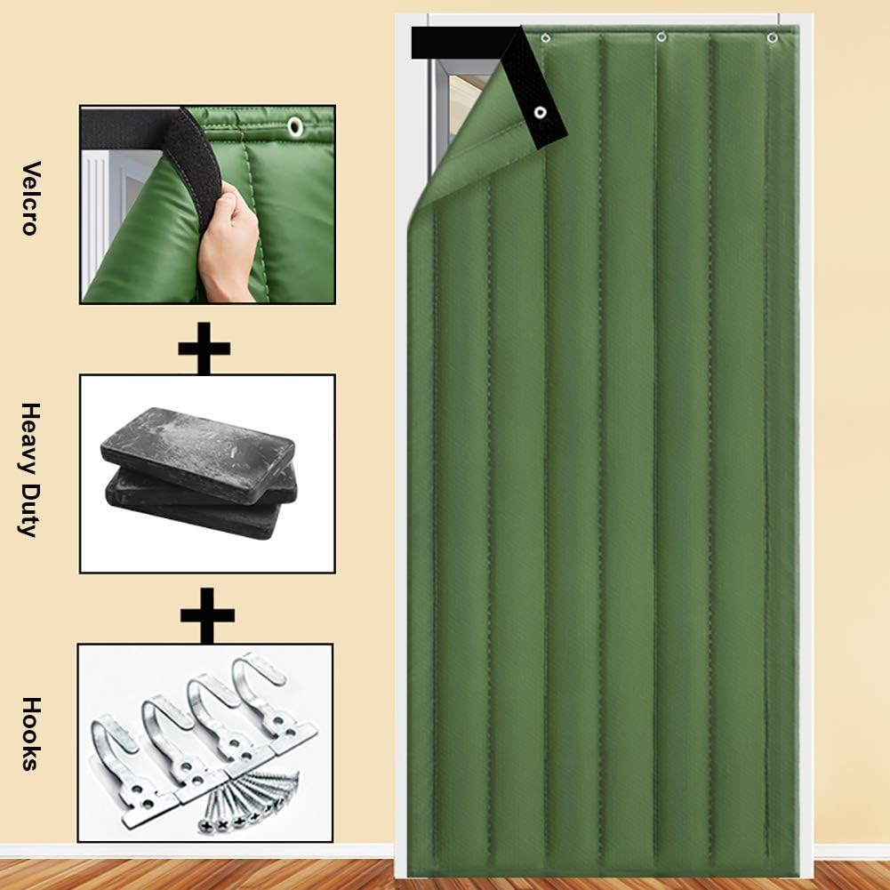 zyl Thickened Cotton Door Curtain Winter Thermal Insulated Oxford Warm