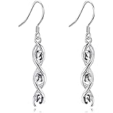 DNA Music/DNA/Piano/Moth/Sunflower/Trumpet Earring 925 Sterling Silver Astronaut/Raccoon/Moth/Sunflower Jewelry for Women