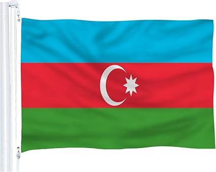 Dflive Aserbaidschan Flagge 90 X 150 Cm Polyester Mit Messingosen Amazon De Alle Produkte